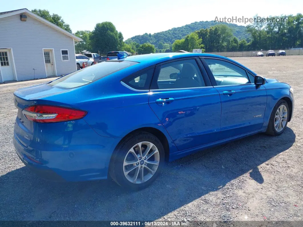 2019 Ford Fusion Hybrid Se Blue vin: 3FA6P0LU7KR131715