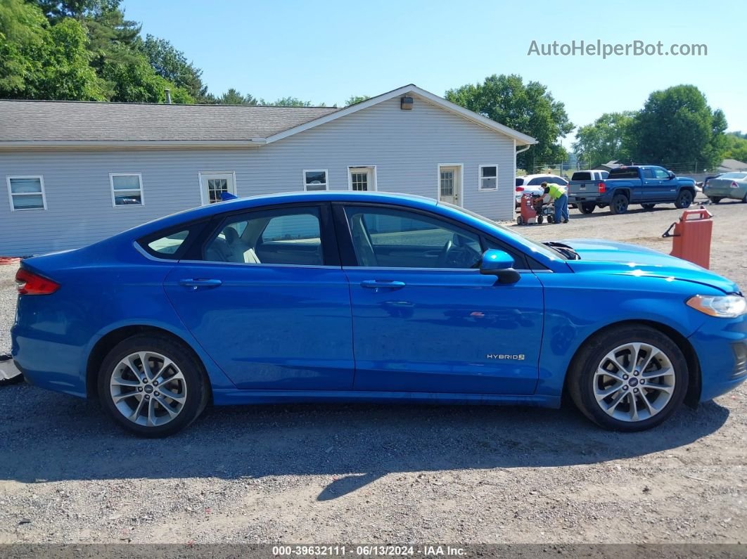 2019 Ford Fusion Hybrid Se Blue vin: 3FA6P0LU7KR131715