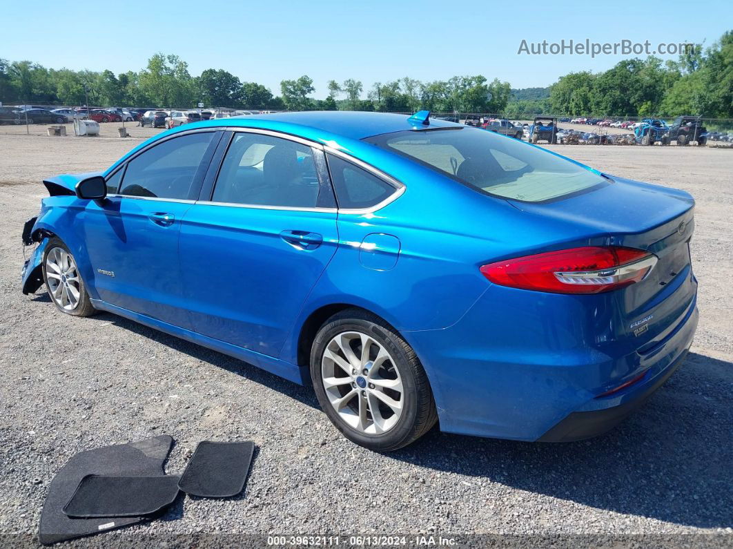 2019 Ford Fusion Hybrid Se Blue vin: 3FA6P0LU7KR131715