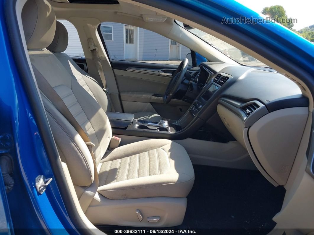 2019 Ford Fusion Hybrid Se Blue vin: 3FA6P0LU7KR131715