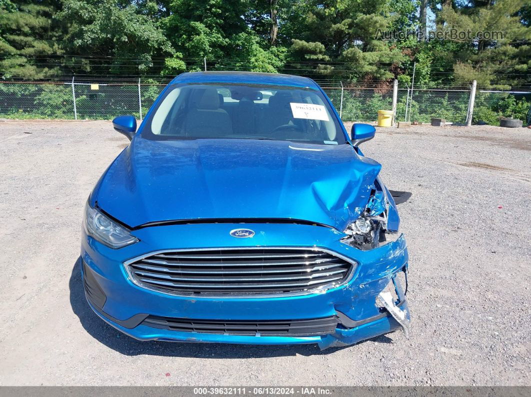 2019 Ford Fusion Hybrid Se Blue vin: 3FA6P0LU7KR131715