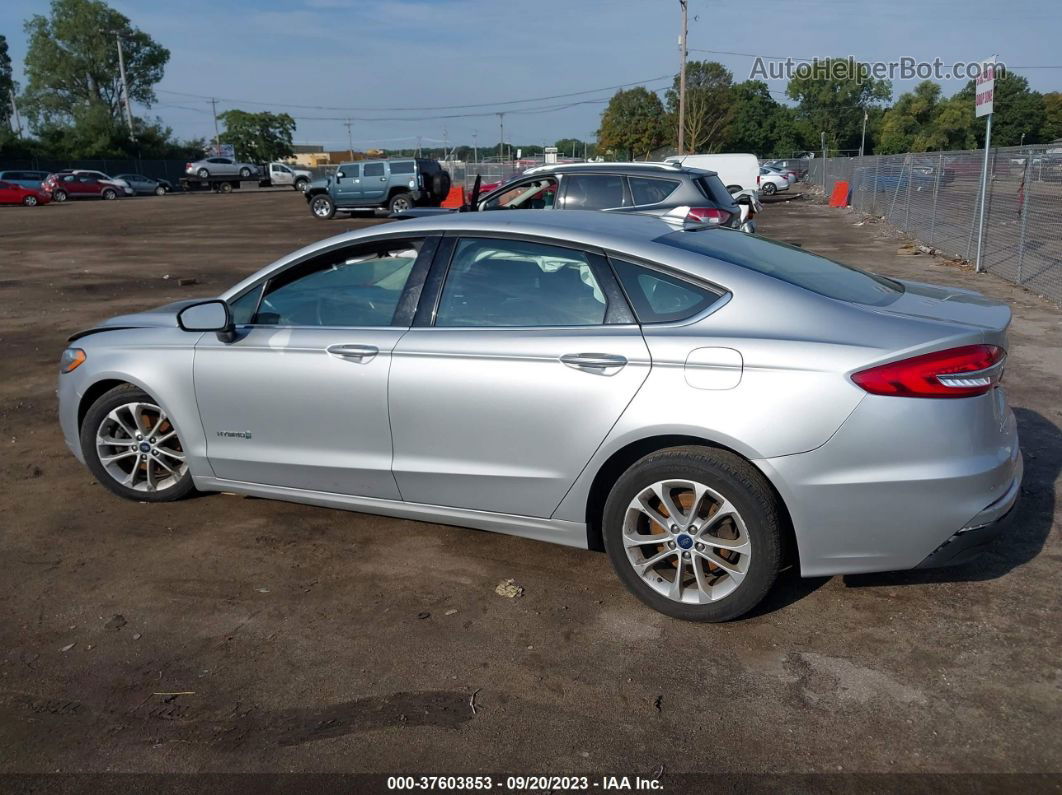 2019 Ford Fusion Hybrid Se Silver vin: 3FA6P0LU7KR143881