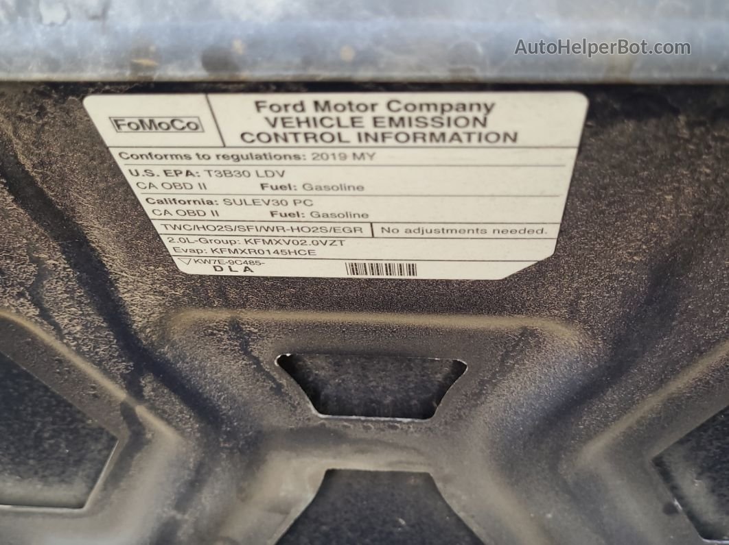 2019 Ford Fusion Se vin: 3FA6P0LU7KR143976