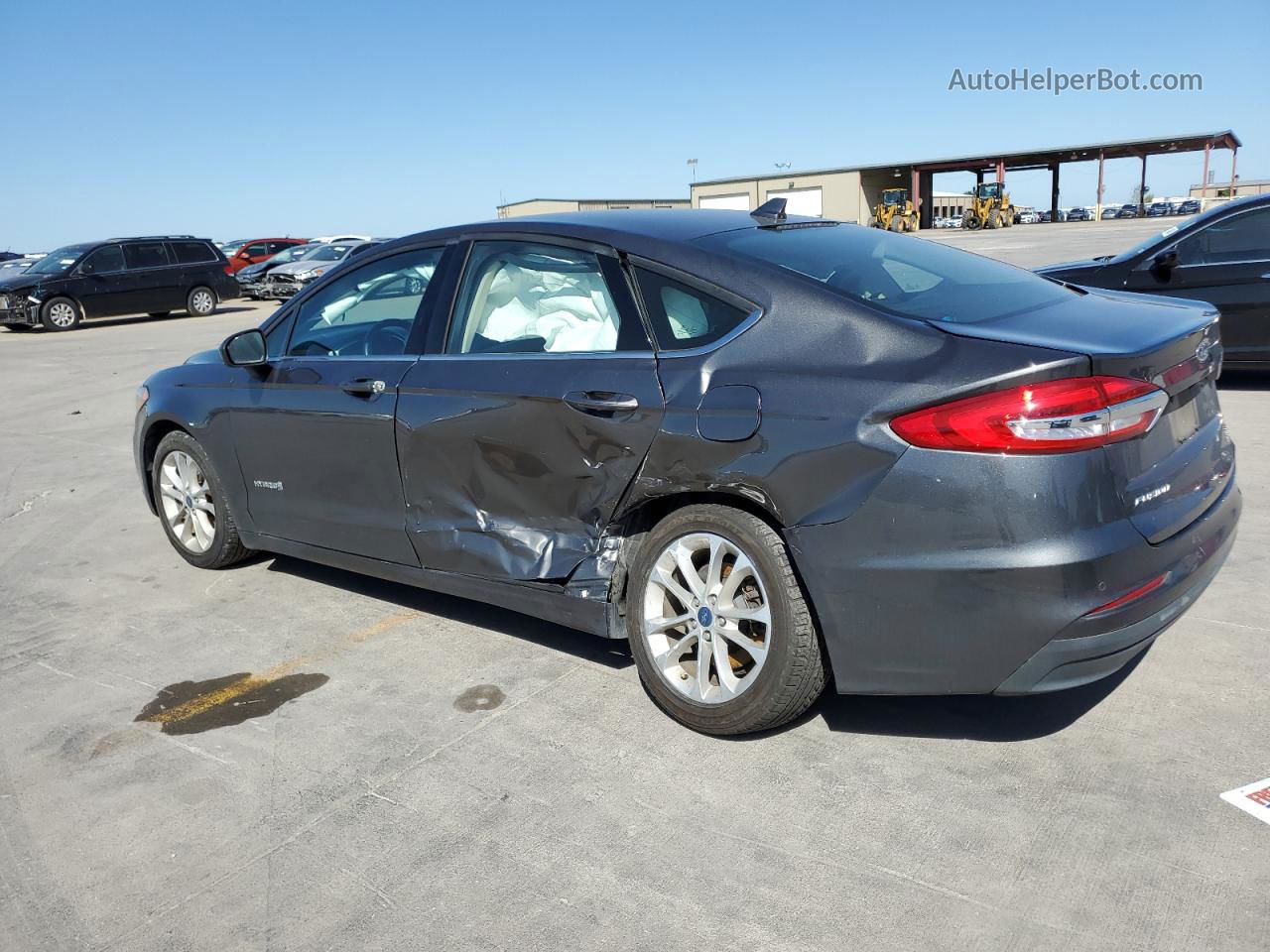 2019 Ford Fusion Se Charcoal vin: 3FA6P0LU7KR166755