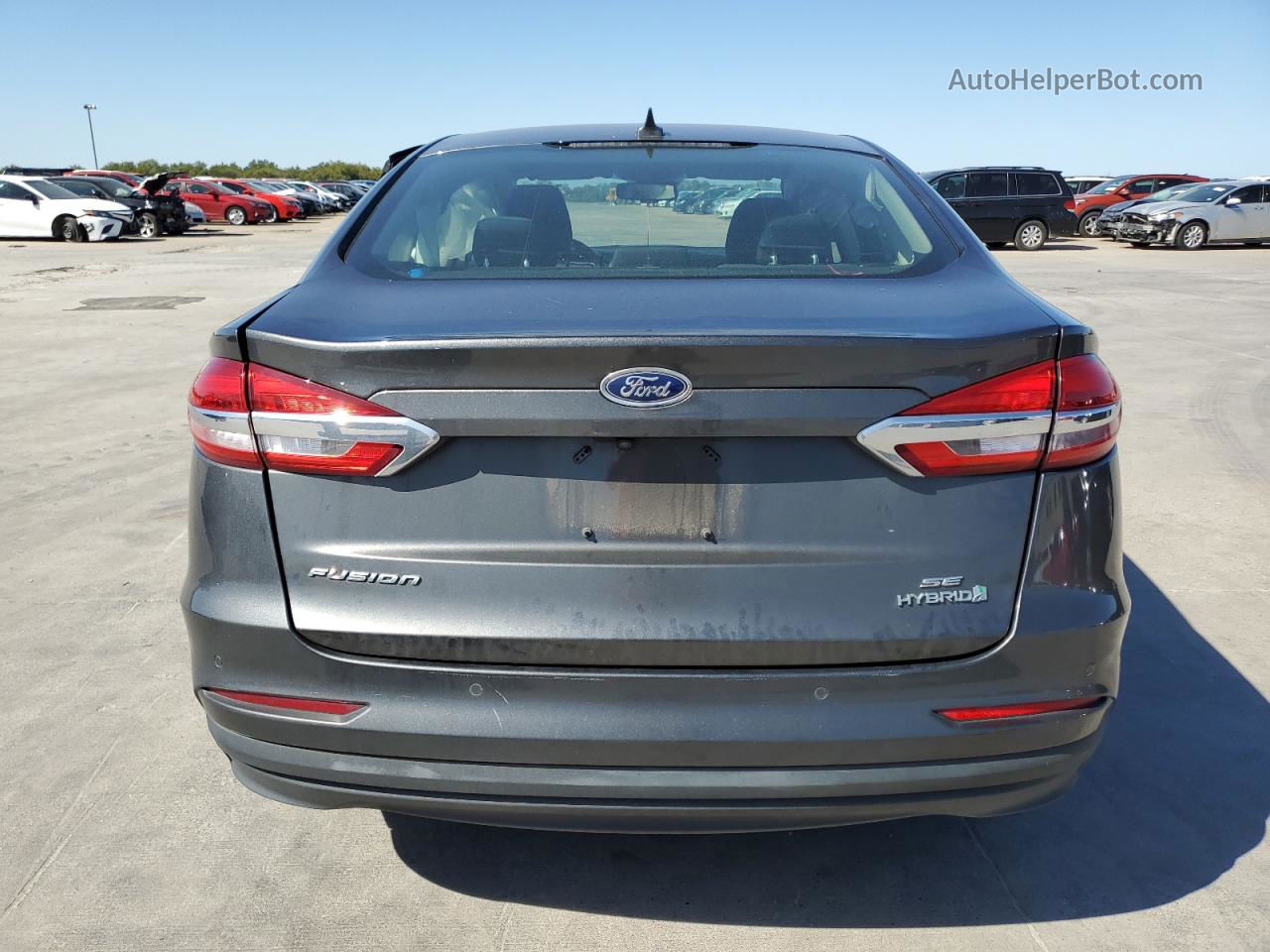 2019 Ford Fusion Se Charcoal vin: 3FA6P0LU7KR166755