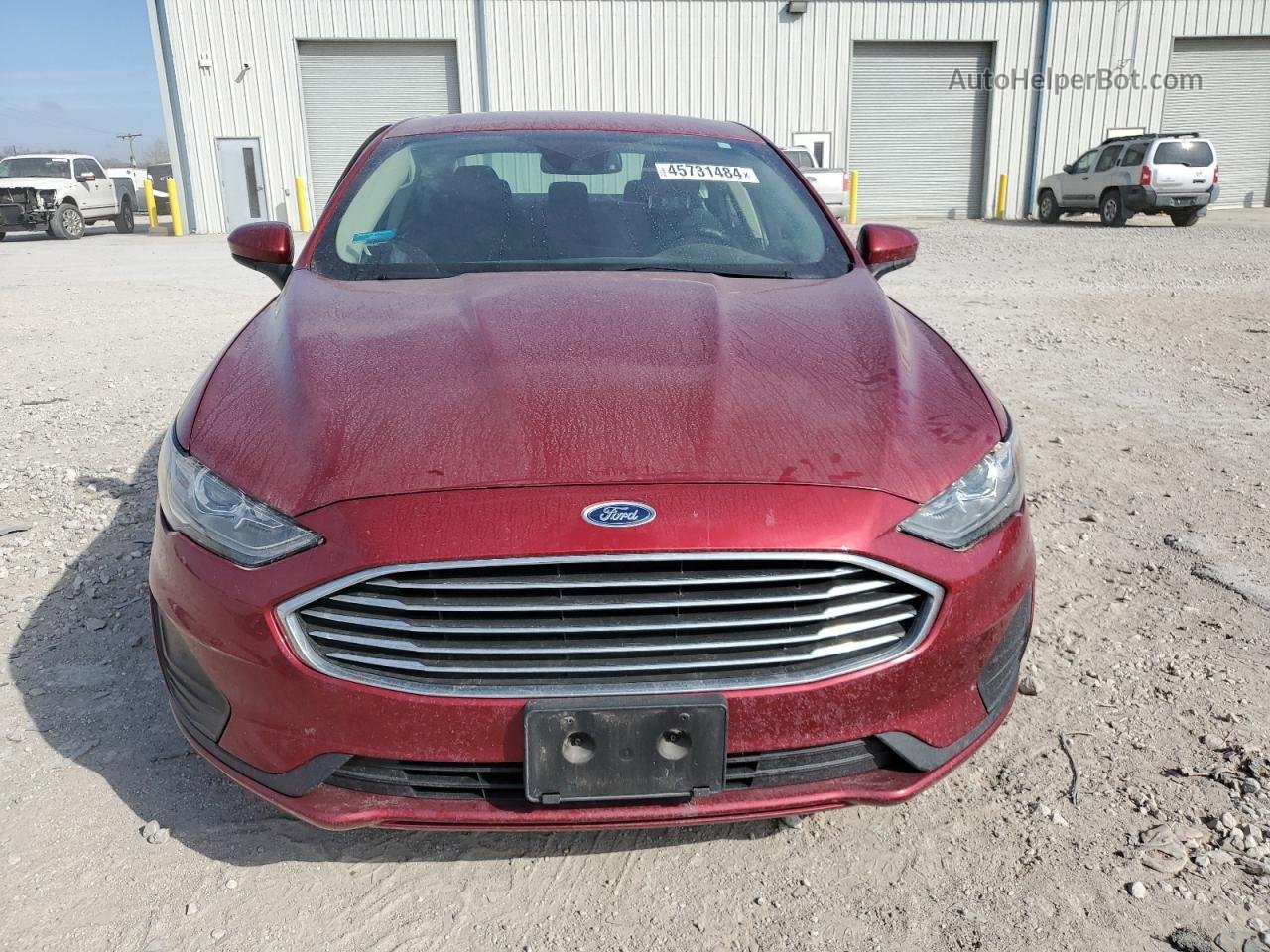 2019 Ford Fusion Se Red vin: 3FA6P0LU7KR171857