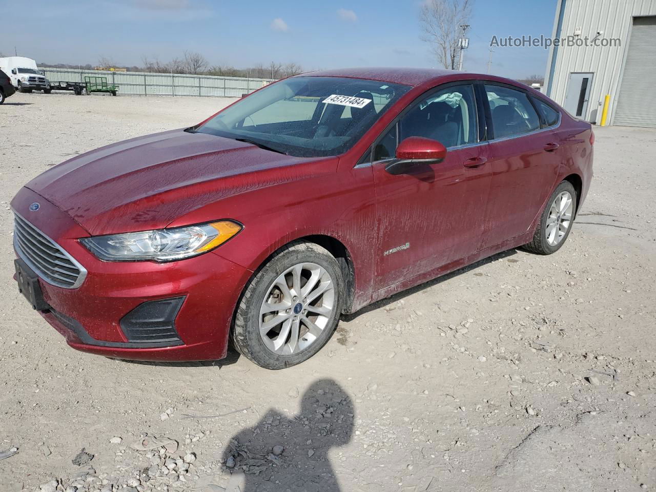 2019 Ford Fusion Se Красный vin: 3FA6P0LU7KR171857