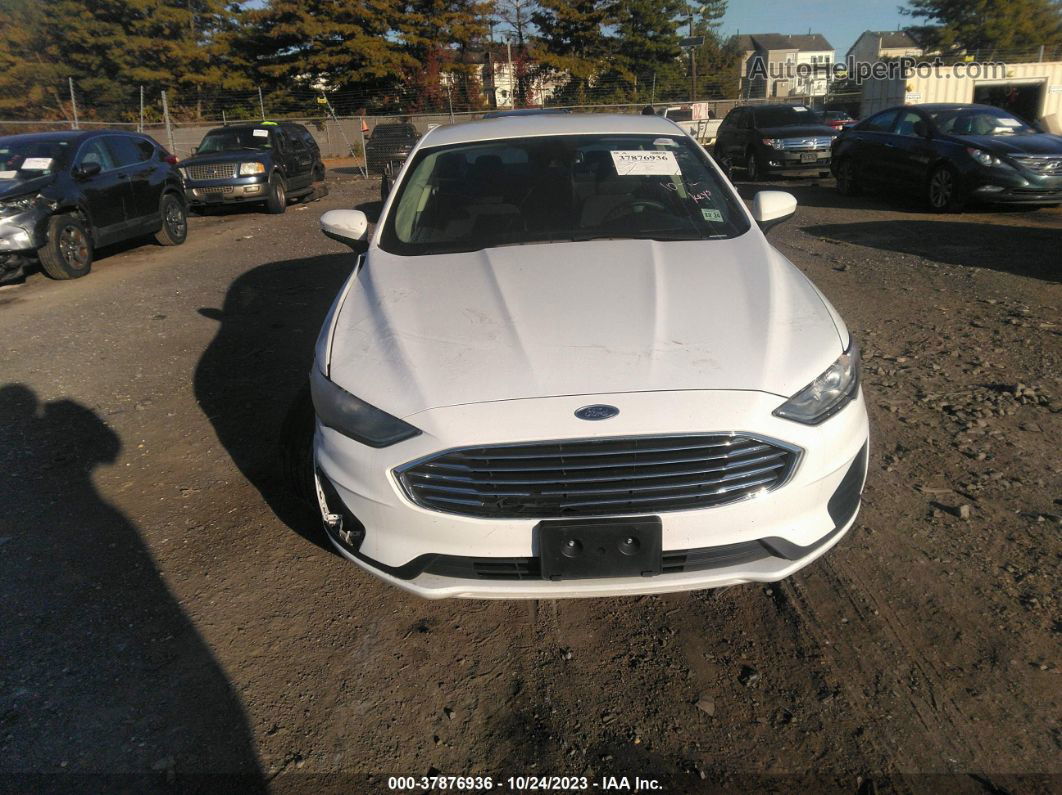 2019 Ford Fusion Hybrid Se White vin: 3FA6P0LU7KR192255