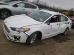 2019 Ford Fusion Se White vin: 3FA6P0LU7KR208664