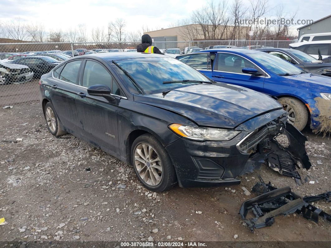 2019 Ford Fusion Hybrid Se Black vin: 3FA6P0LU7KR210558