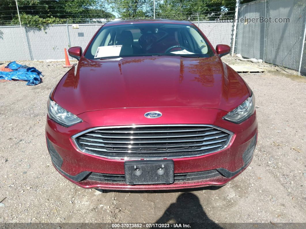 2019 Ford Fusion Hybrid Se Red vin: 3FA6P0LU7KR241213