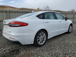 2019 Ford Fusion Se White vin: 3FA6P0LU7KR261722