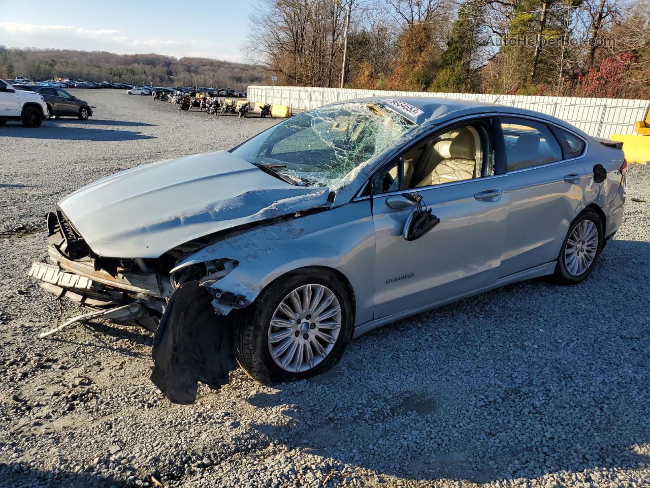 2013 Ford Fusion Se Hybrid Blue vin: 3FA6P0LU8DR157940