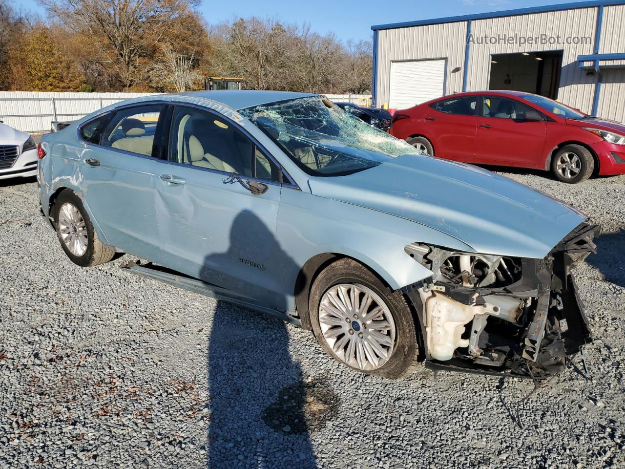 2013 Ford Fusion Se Hybrid Blue vin: 3FA6P0LU8DR157940