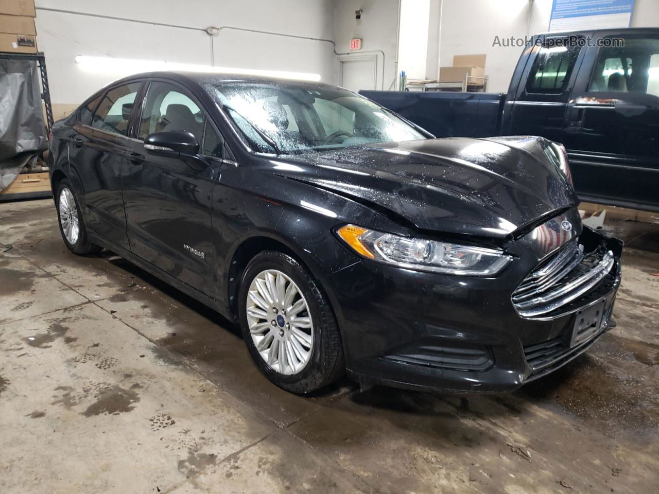 2013 Ford Fusion Se Hybrid Black vin: 3FA6P0LU8DR191053