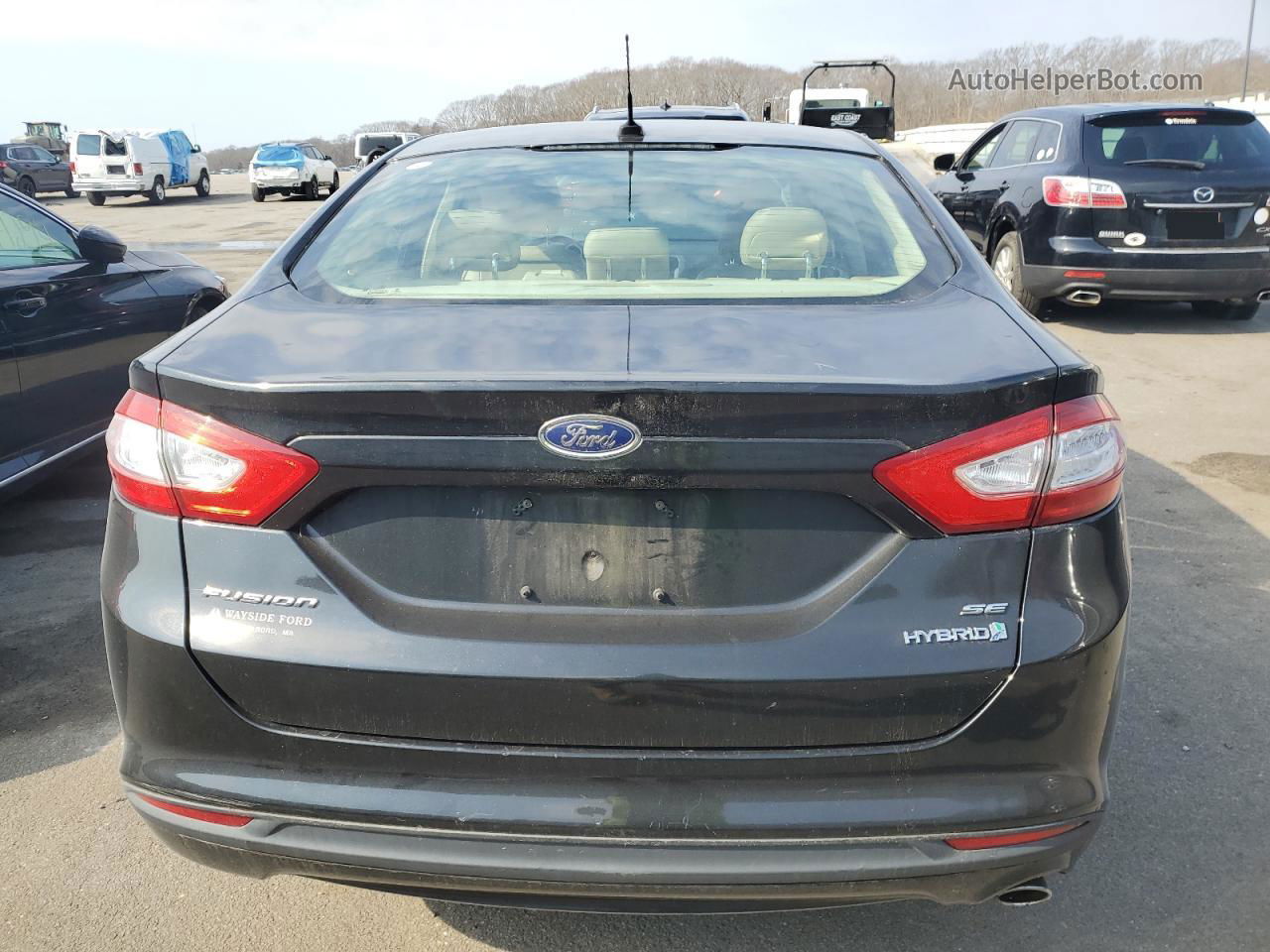 2013 Ford Fusion Se Hybrid Черный vin: 3FA6P0LU8DR275728