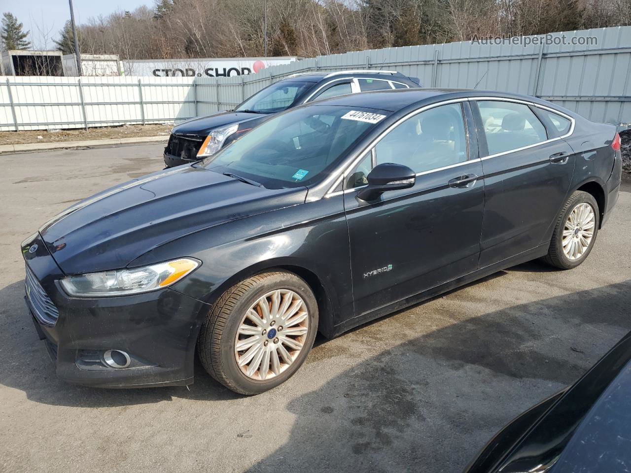 2013 Ford Fusion Se Hybrid Black vin: 3FA6P0LU8DR275728