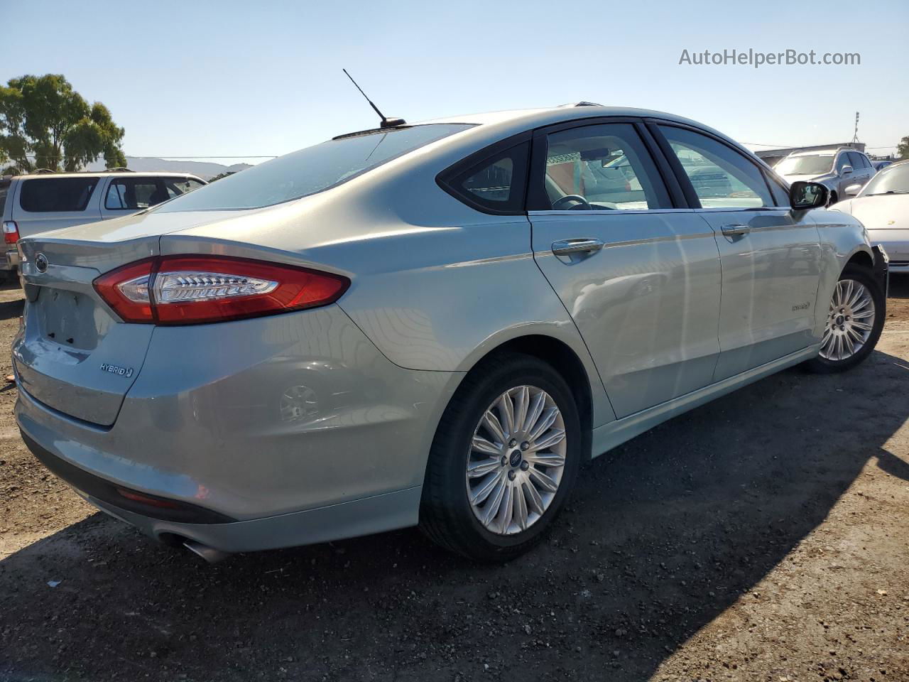 2013 Ford Fusion Se Hybrid Turquoise vin: 3FA6P0LU8DR362626