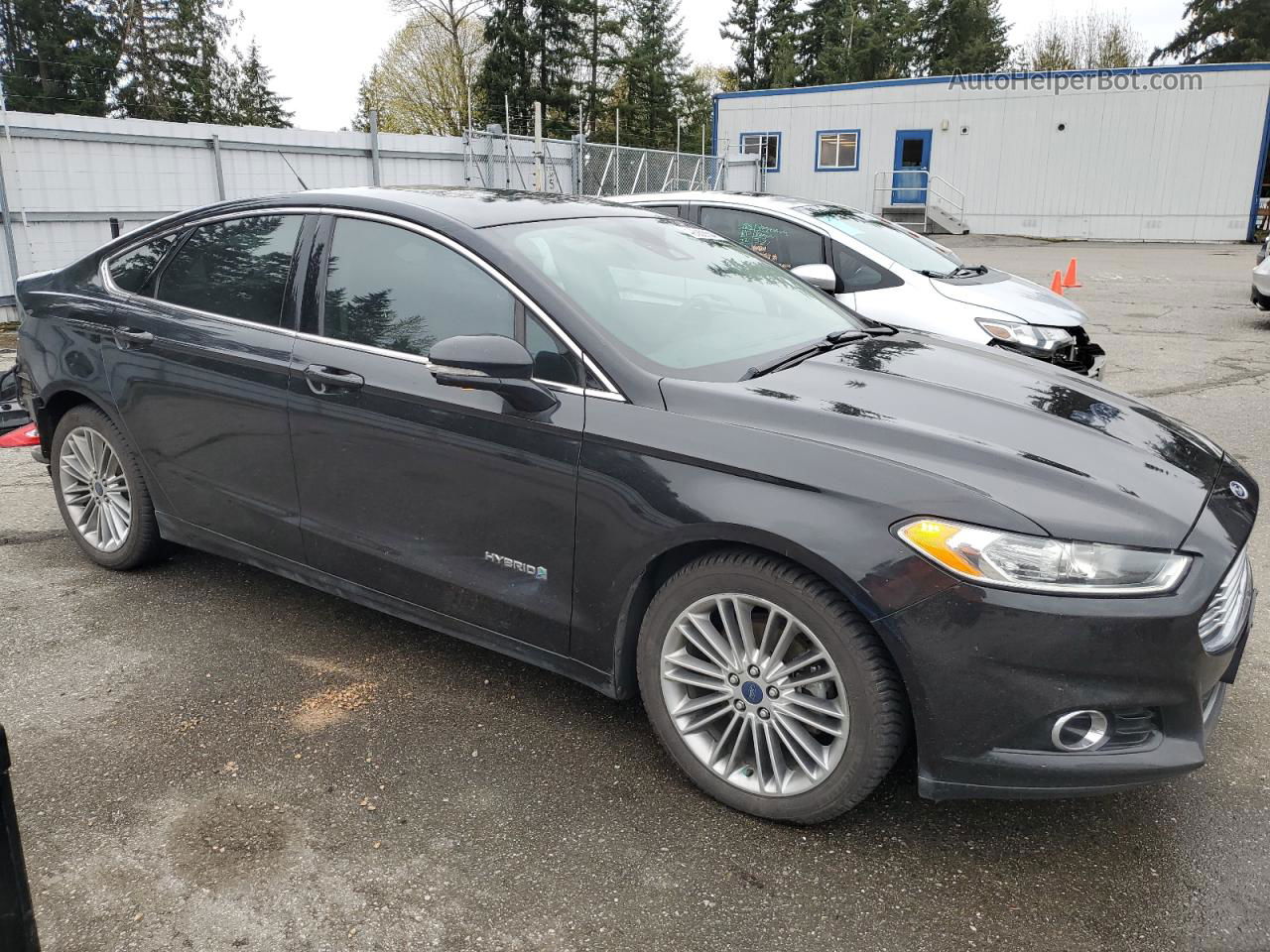 2014 Ford Fusion Se Hybrid Black vin: 3FA6P0LU8ER337162