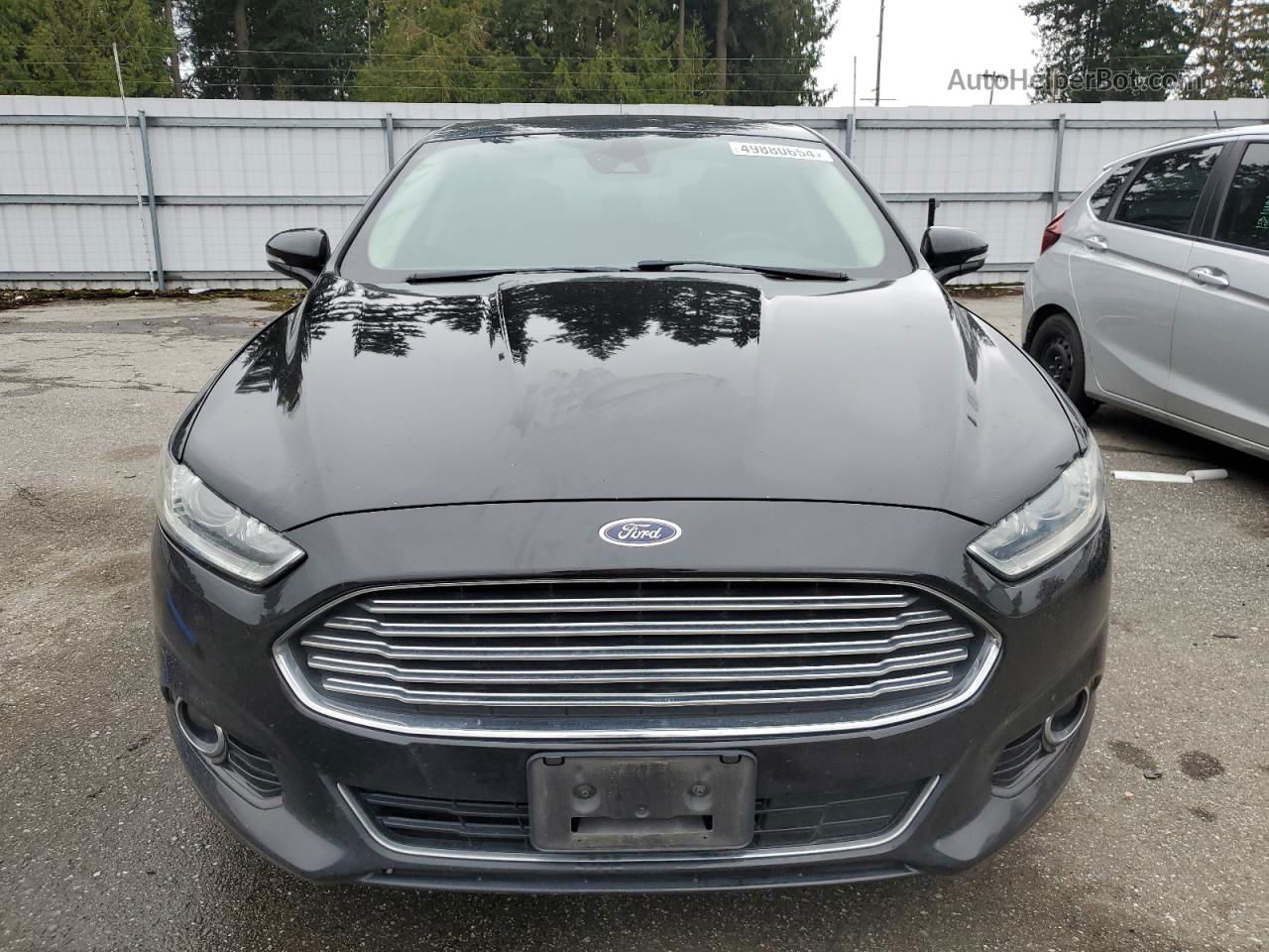 2014 Ford Fusion Se Hybrid Black vin: 3FA6P0LU8ER337162