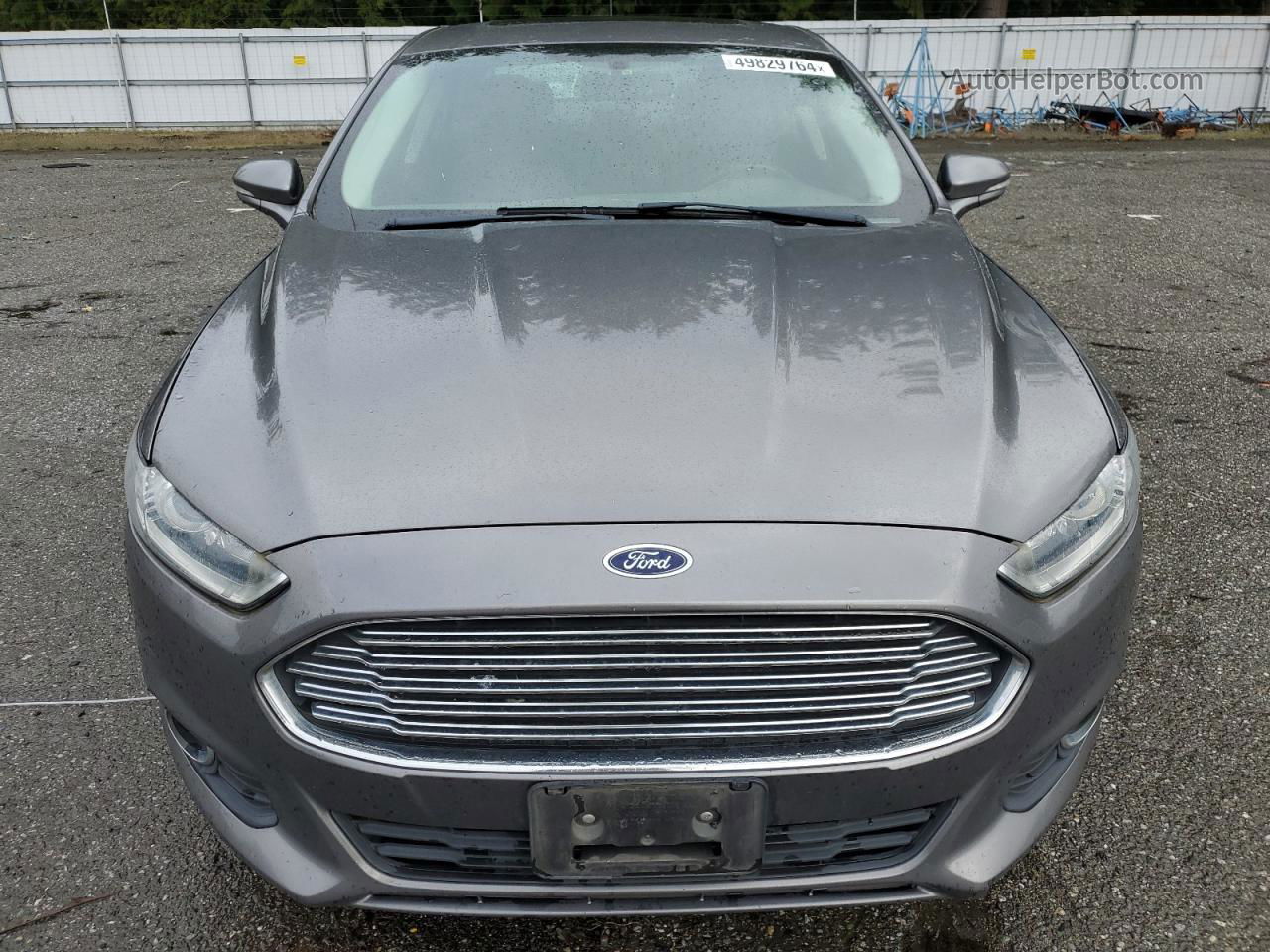 2014 Ford Fusion Se Hybrid Gray vin: 3FA6P0LU8ER380321