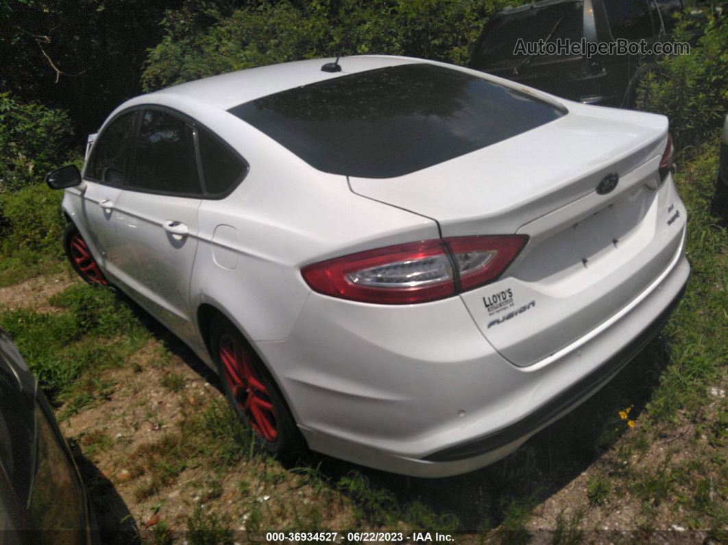 2015 Ford Fusion Se Hybrid White vin: 3FA6P0LU8FR146021