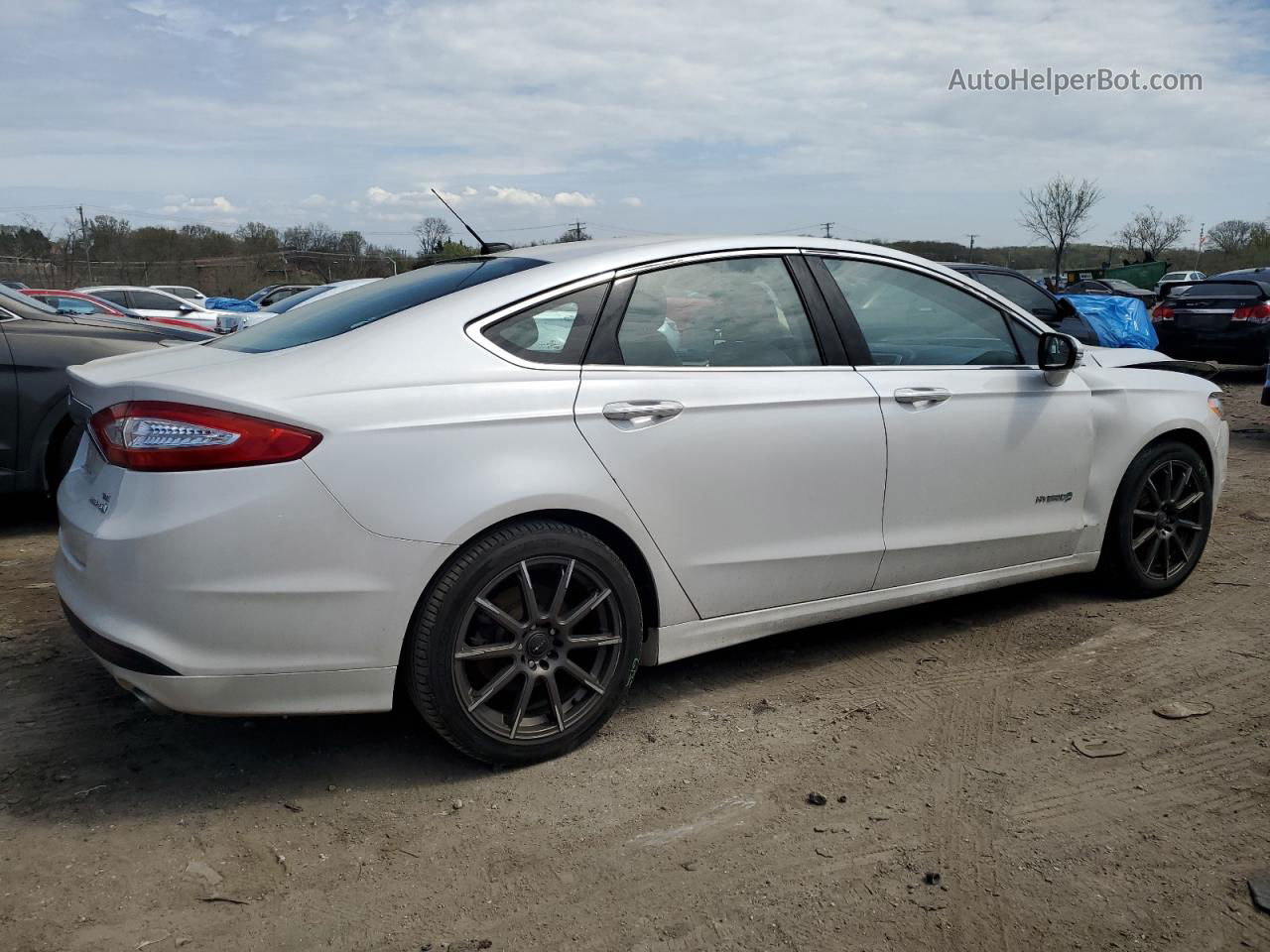 2016 Ford Fusion Se Hybrid White vin: 3FA6P0LU8GR175620