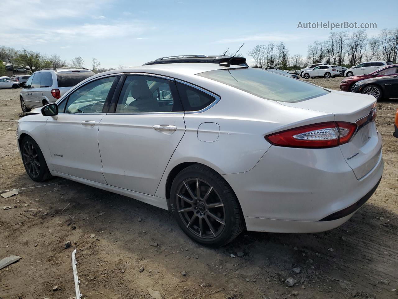 2016 Ford Fusion Se Hybrid White vin: 3FA6P0LU8GR175620