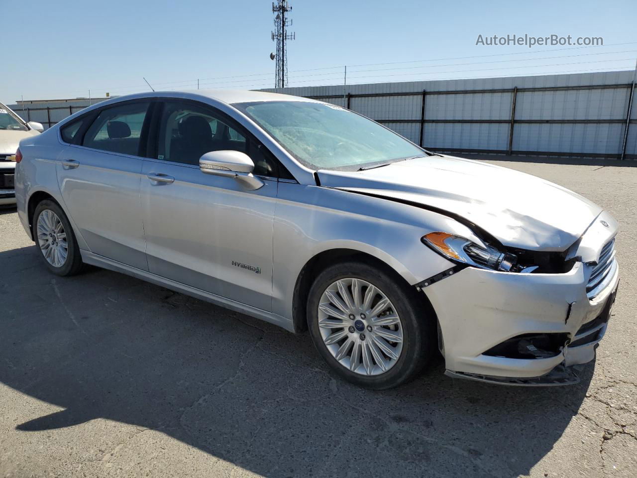 2016 Ford Fusion Se Hybrid Silver vin: 3FA6P0LU8GR329498