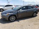 2017 Ford Fusion Se Hybrid Gray vin: 3FA6P0LU8HR319121