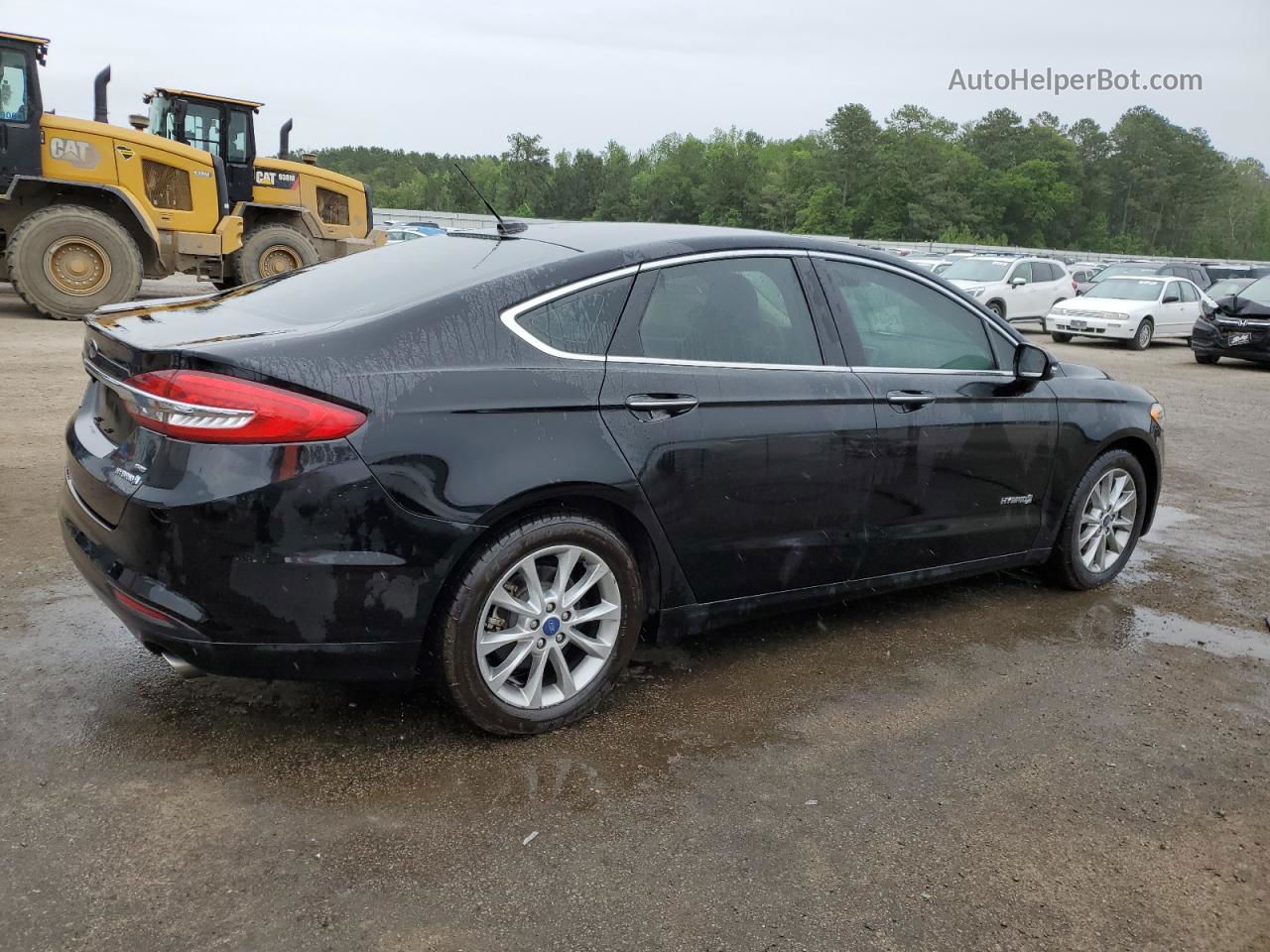 2017 Ford Fusion Se Hybrid Black vin: 3FA6P0LU8HR400474