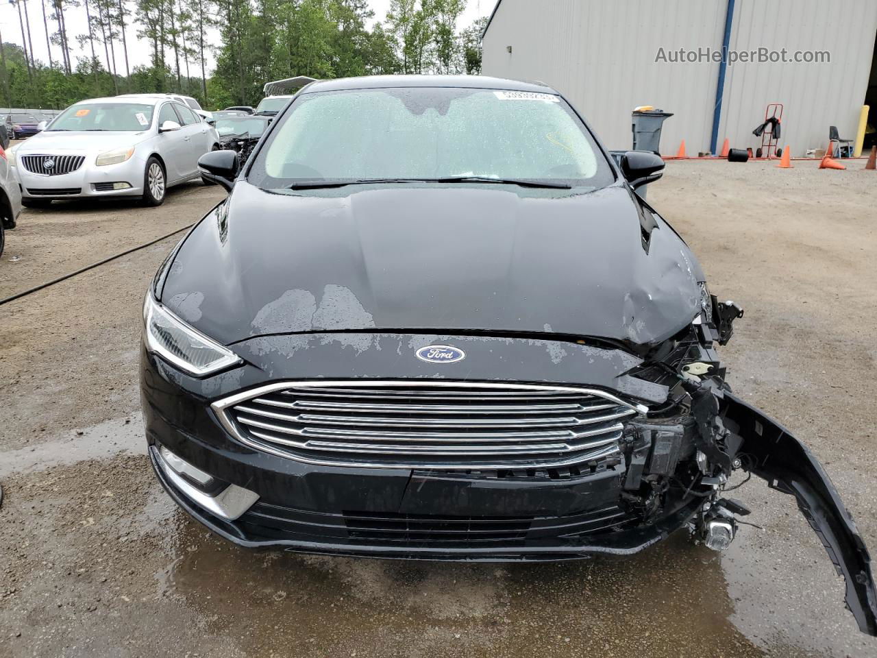 2017 Ford Fusion Se Hybrid Black vin: 3FA6P0LU8HR400474