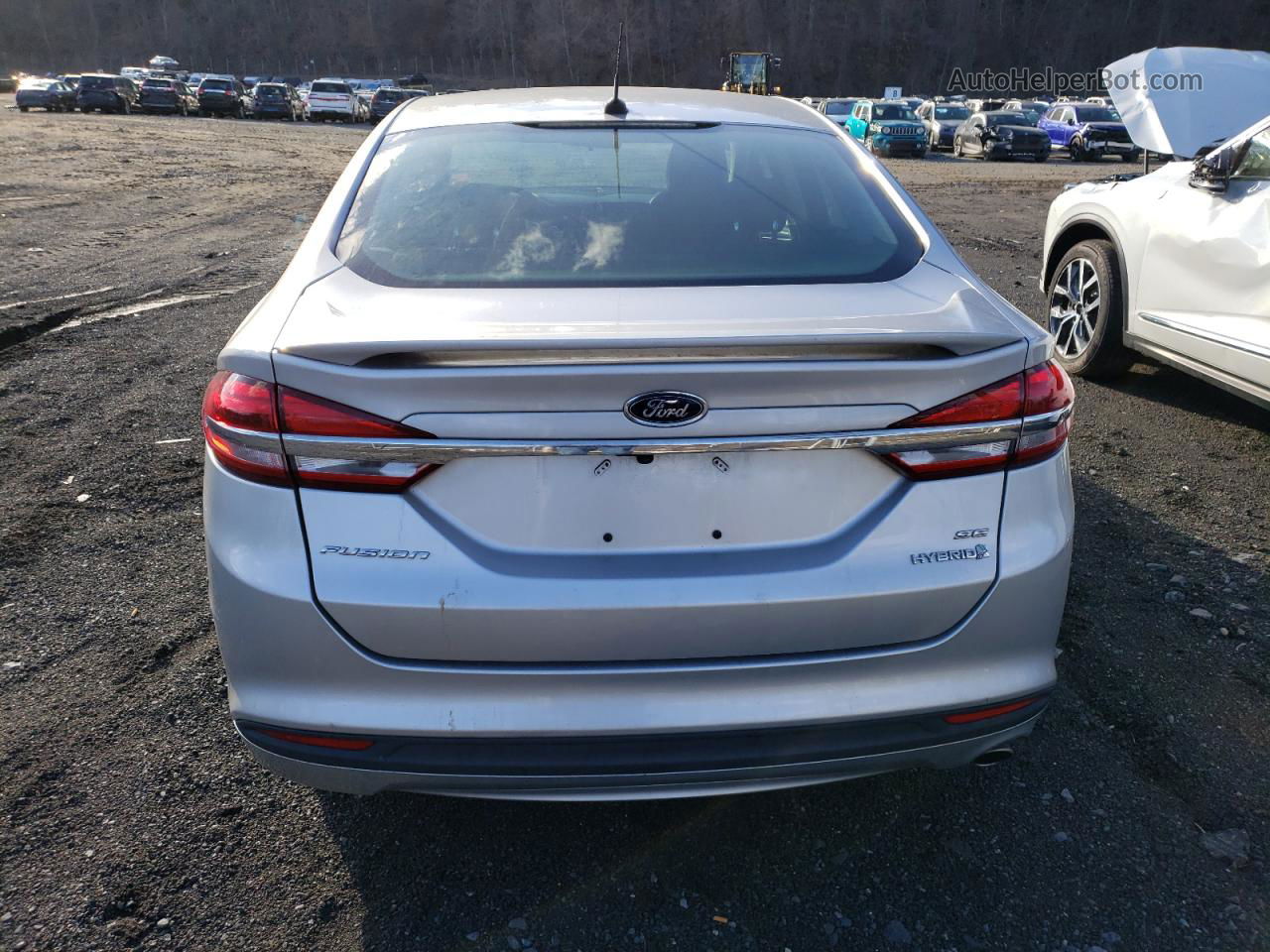 2018 Ford Fusion Se Hybrid Серебряный vin: 3FA6P0LU8JR128112