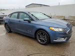 2018 Ford Fusion Se Hybrid Blue vin: 3FA6P0LU8JR138476