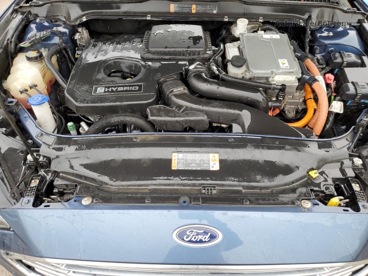 2018 Ford Fusion Se Hybrid Синий vin: 3FA6P0LU8JR138476