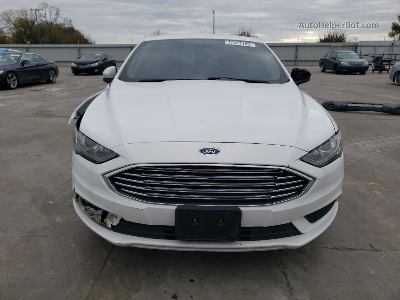 2018 Ford Fusion Se Hybrid Белый vin: 3FA6P0LU8JR172384