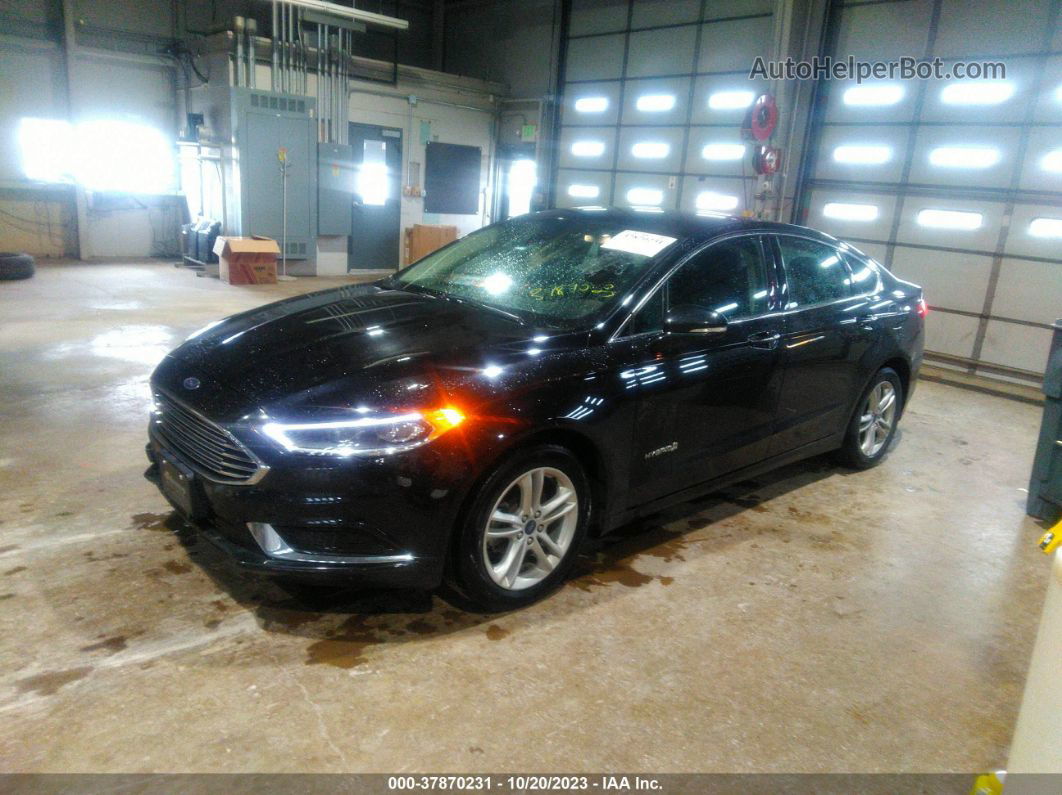 2018 Ford Fusion Hybrid Se Black vin: 3FA6P0LU8JR274817