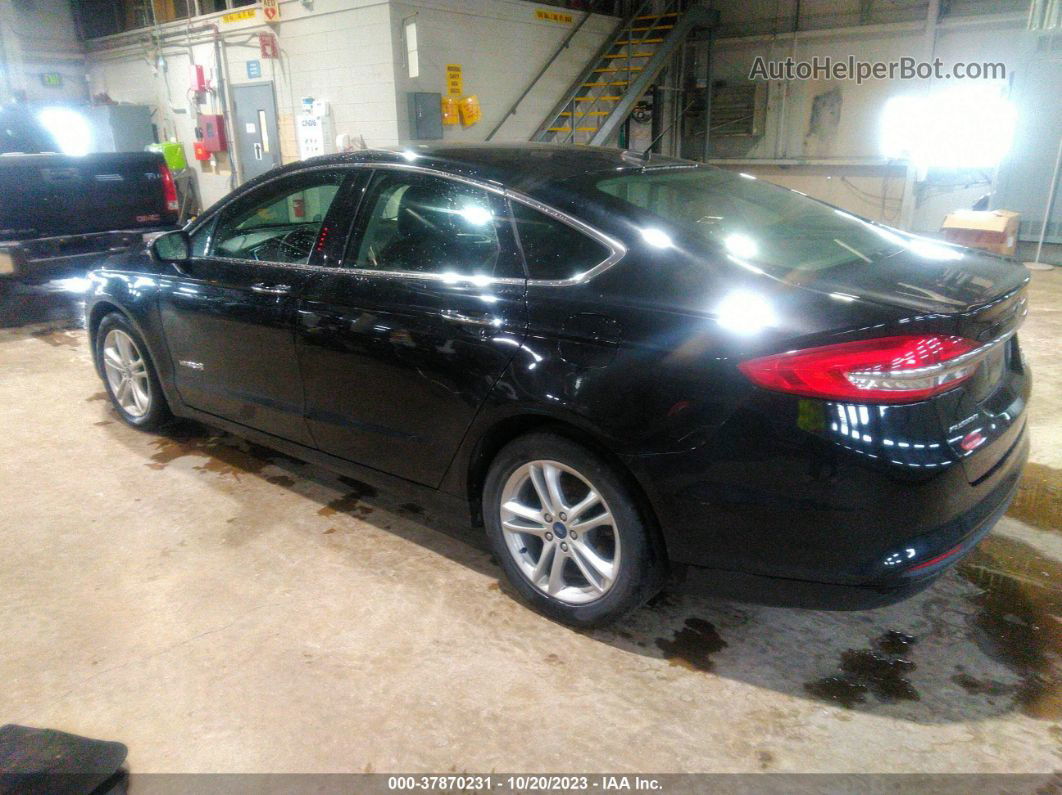 2018 Ford Fusion Hybrid Se Black vin: 3FA6P0LU8JR274817