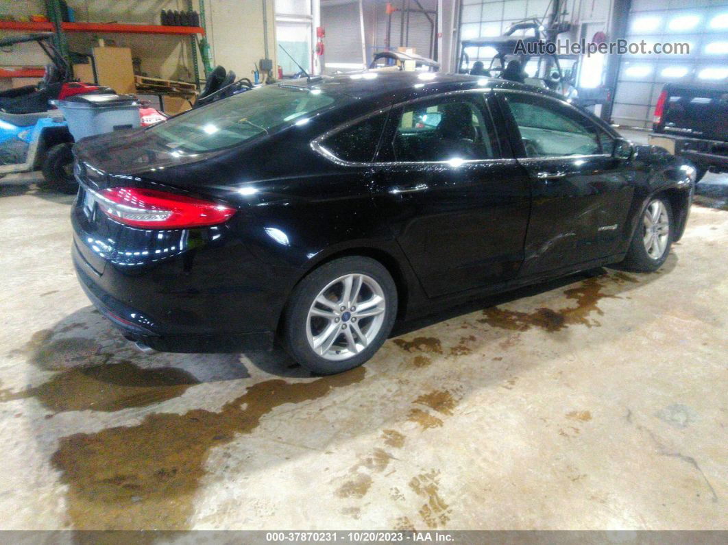 2018 Ford Fusion Hybrid Se Black vin: 3FA6P0LU8JR274817