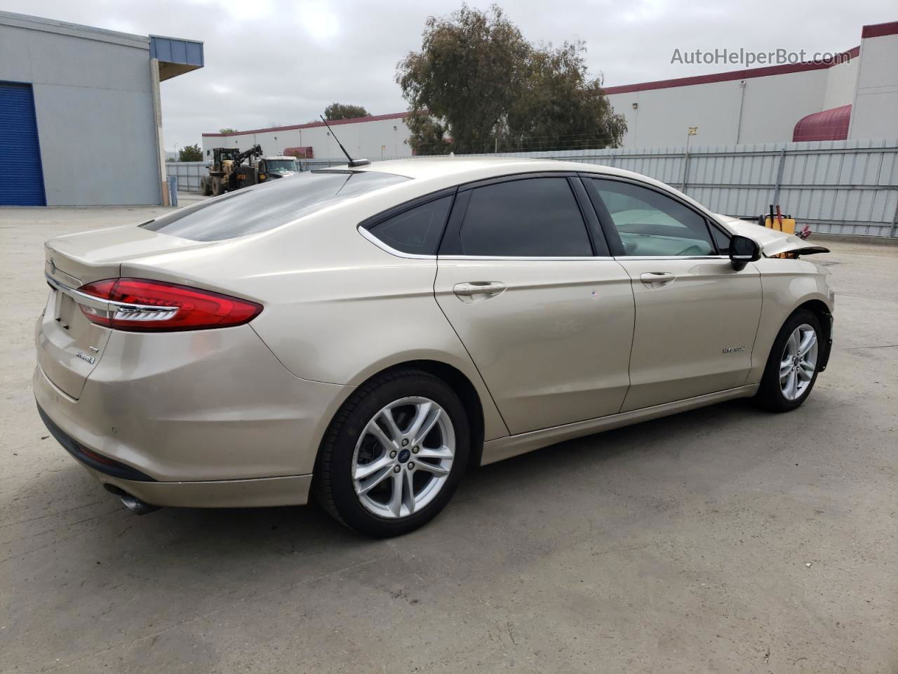 2018 Ford Fusion Se Hybrid Gold vin: 3FA6P0LU8JR277653