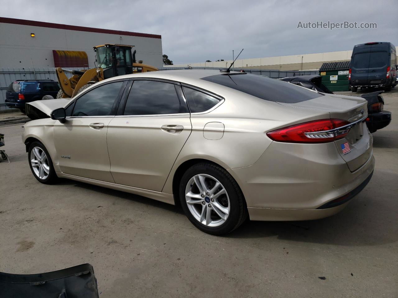 2018 Ford Fusion Se Hybrid Gold vin: 3FA6P0LU8JR277653