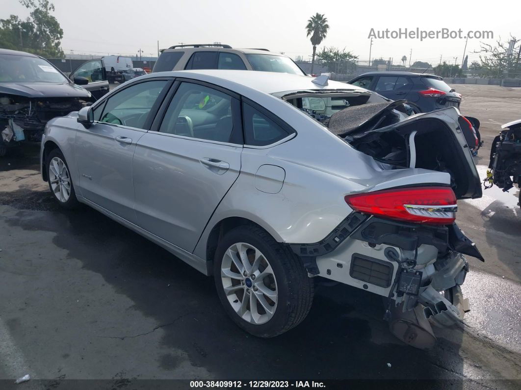 2019 Ford Fusion Hybrid Se Silver vin: 3FA6P0LU8KR109187