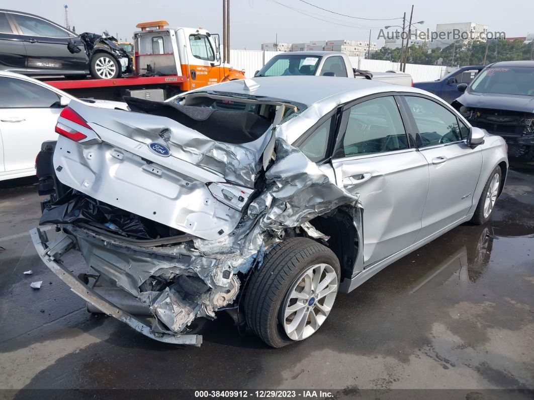 2019 Ford Fusion Hybrid Se Silver vin: 3FA6P0LU8KR109187