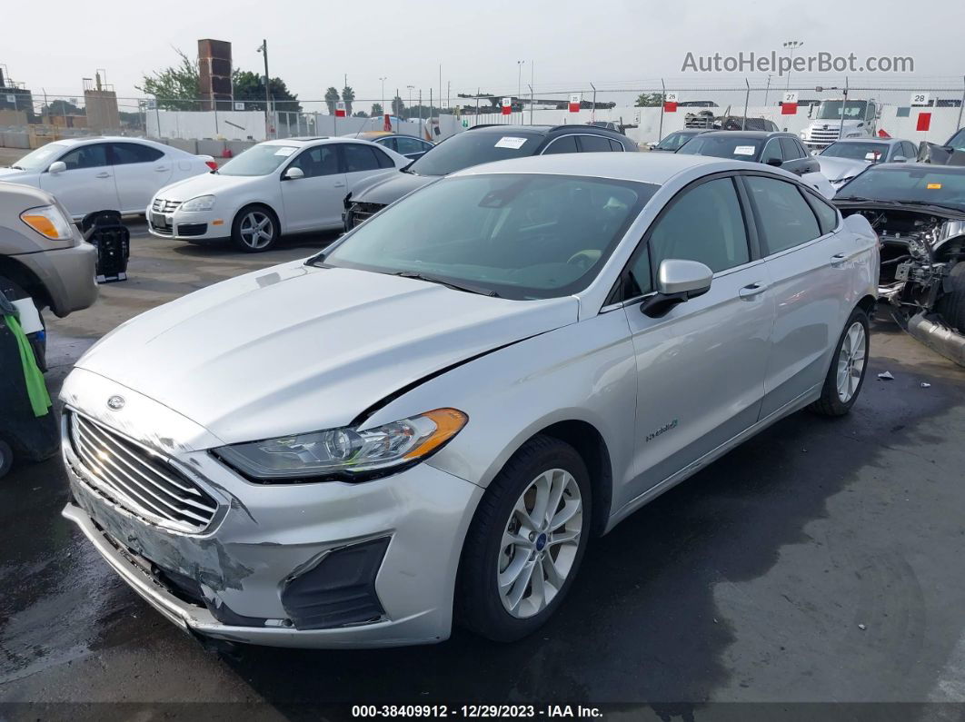 2019 Ford Fusion Hybrid Se Silver vin: 3FA6P0LU8KR109187