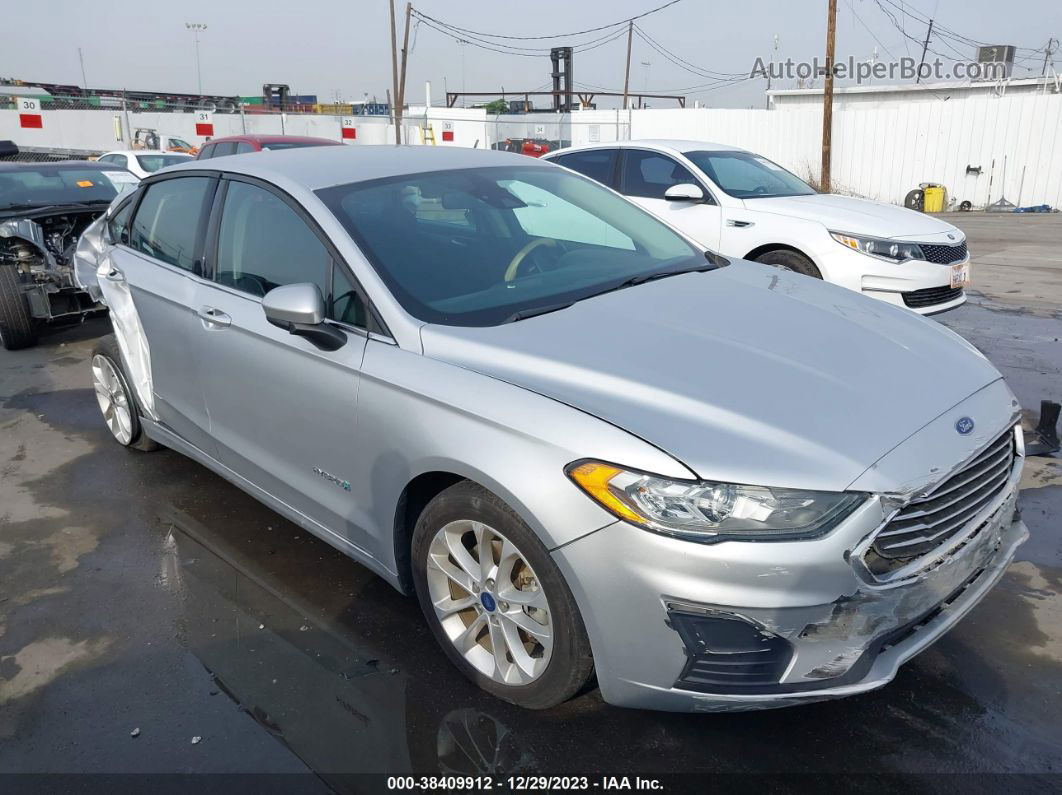 2019 Ford Fusion Hybrid Se Silver vin: 3FA6P0LU8KR109187