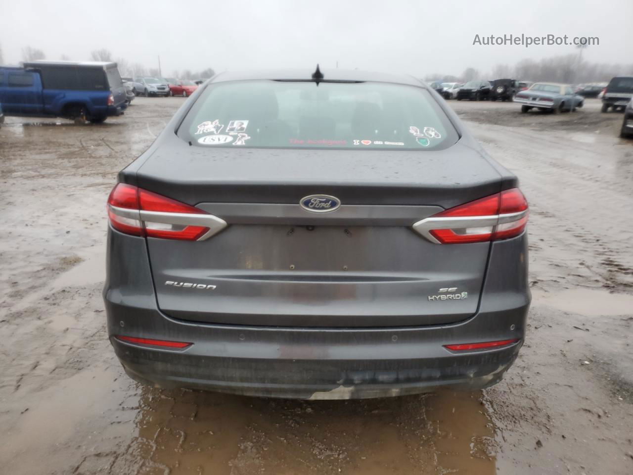 2019 Ford Fusion Se Угольный vin: 3FA6P0LU8KR131237