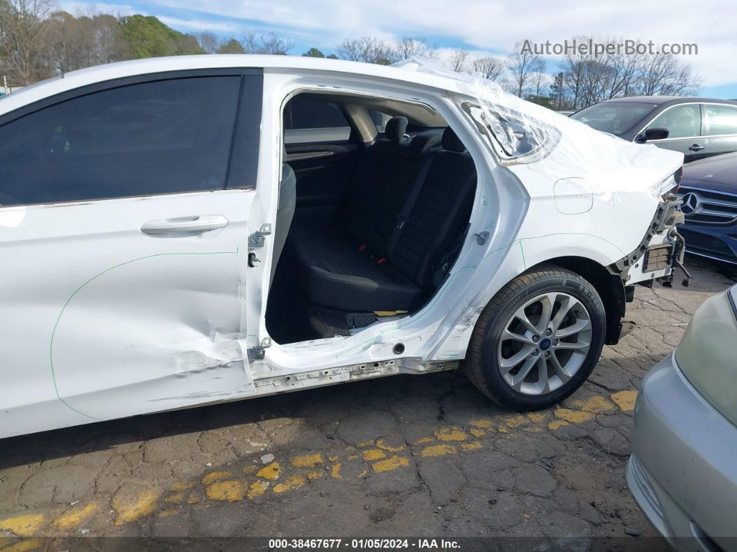 2019 Ford Fusion Hybrid Se White vin: 3FA6P0LU8KR137507