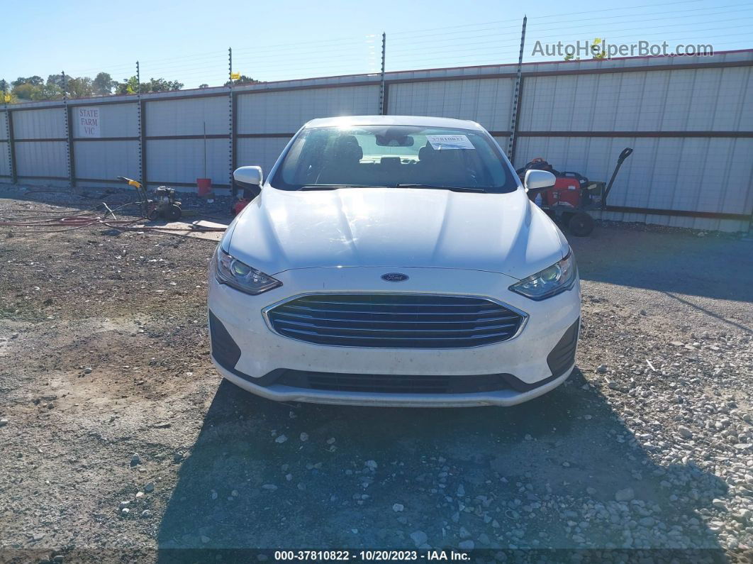 2019 Ford Fusion Hybrid Se White vin: 3FA6P0LU8KR138706