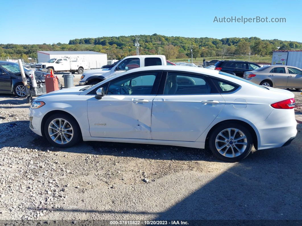 2019 Ford Fusion Hybrid Se Белый vin: 3FA6P0LU8KR138706