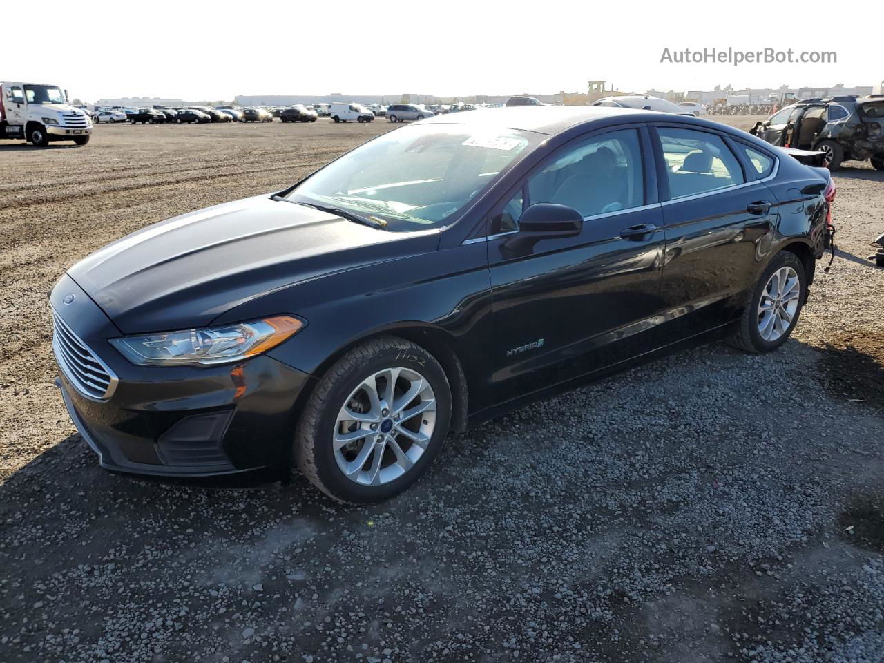 2019 Ford Fusion Se Black vin: 3FA6P0LU8KR188439